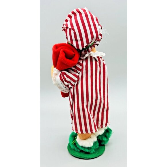 Annalee Mr Mrs Santa Claus Night Clothes Hot Water Bottle Blanket 12 inch 2006 - Picture 11 of 13